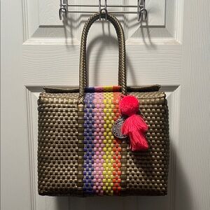 Colorful Woven Tote Bag